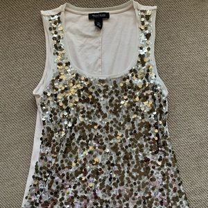White House black market sequin tank